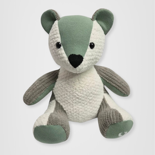 A handcrafted keepsake memory bear made from loved ones' clothes for a client in Newcastle upon Tyne.