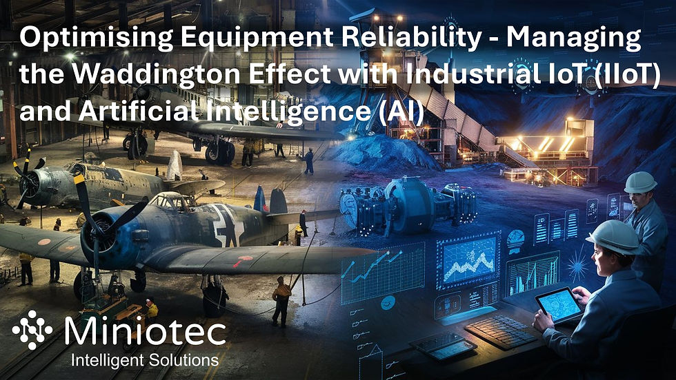 Could the integration of the Industrial Internet of Things (IIoT) and Artificial Intelligence (AI) not just tackle, but also turn the tables on this effect, propelling predictive maintenance and asset life cycle management to new heights? - Miniotec