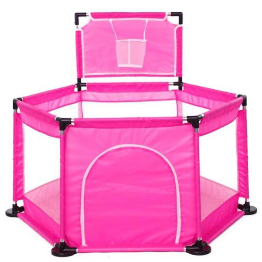 Tarc copii, roz + Cos de baschet + set de 40 de Bile Multicolore Cadou