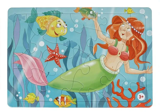 Puzzle Sirena cu Pesti ( 15 piese)
