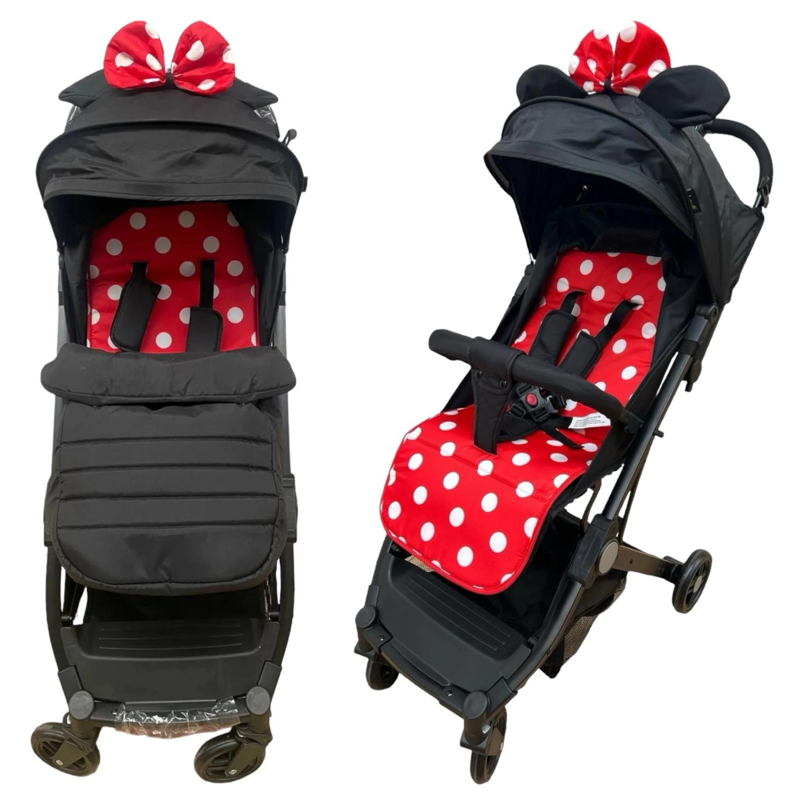 Carucior Sport Tip Troller Minnie Mouse C8 Negru/Rosu