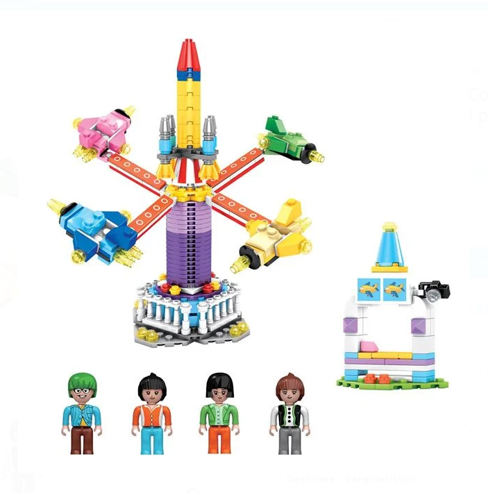 Lego-Caramizi de Constructie Luna Park cu 4 Figurine 338 piese