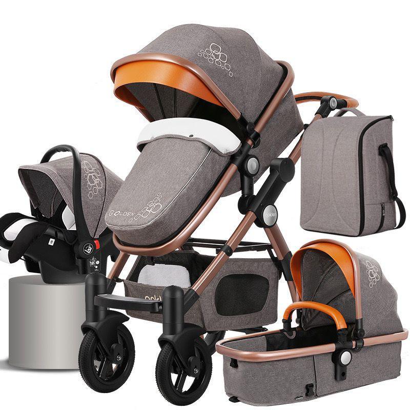 Carucior multifunctional 3 in 1, Dubla suspensie, Modul scoica inclus