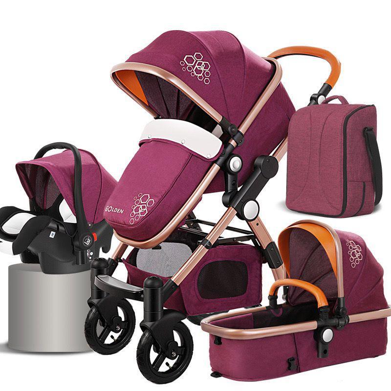 Carucior multifunctional 3 in 1, Dubla suspensie, Modul scoica inclus