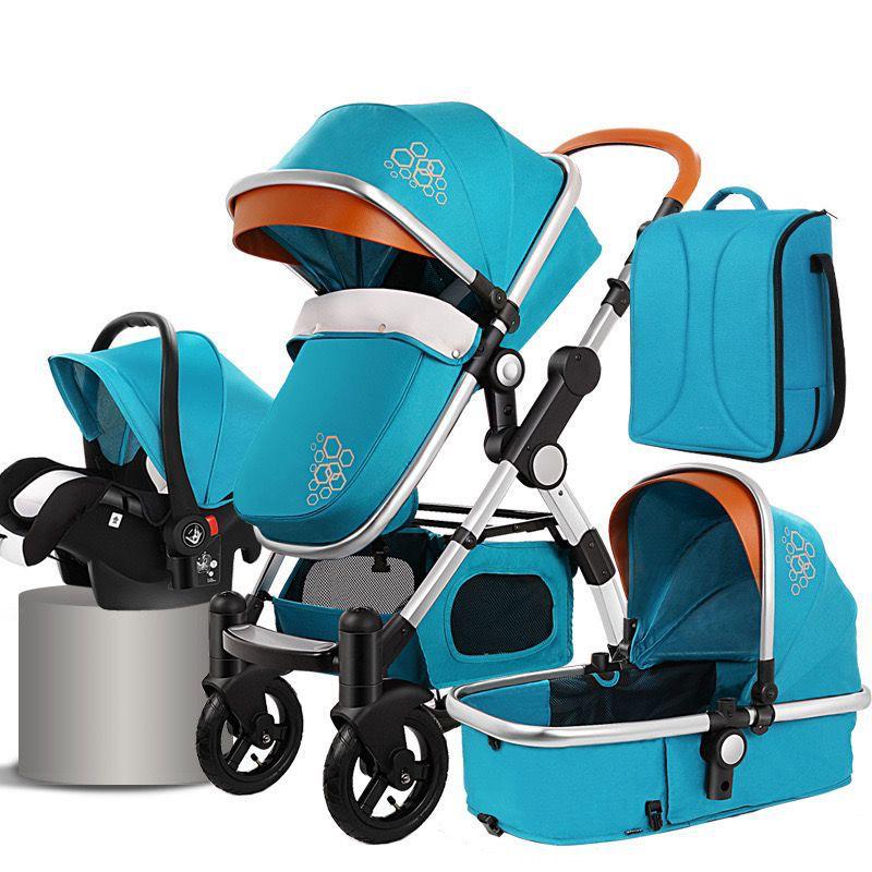 Carucior multifunctional 3 in 1, Dubla suspensie, Modul scoica inclus