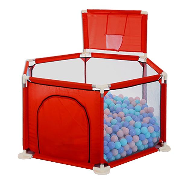 Tarc copii, rosu+ Cos de baschet + set de 40 de Bile Multicolore Cadou