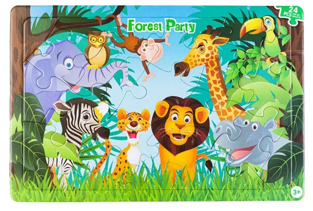Puzzle Animale Jungla (24 de piese)