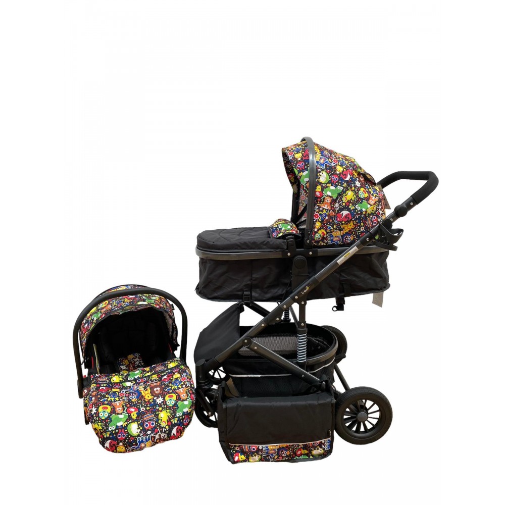 Carucior 3in1, landou transformabil in parte sport, 0-36 luni,T9 Multicolor