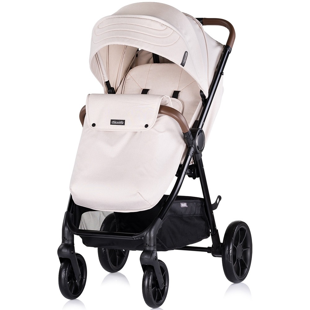Carucior sport Chipolino Ultera cu husa picioare biscotta