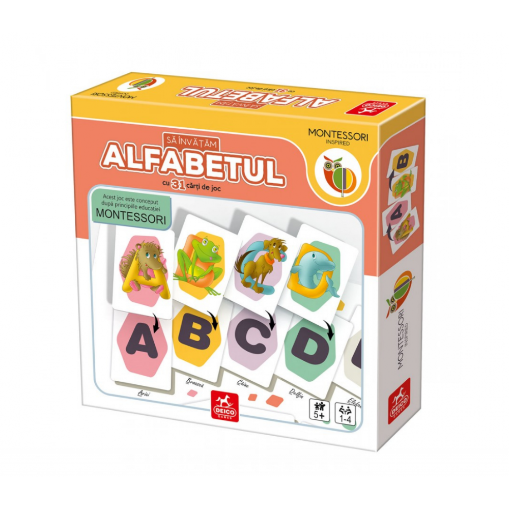 Joc Educativ Montessori sa invatam Literele Alfabetului