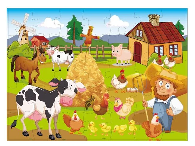 Puzzle Animale de la Ferma 35 de piese