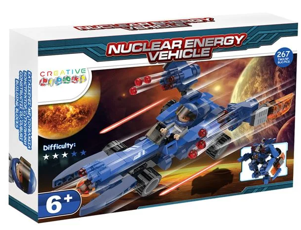 Lego-Caramizi de Constructie - Nava Spatiala - Robot 2 in 1 267 de piese