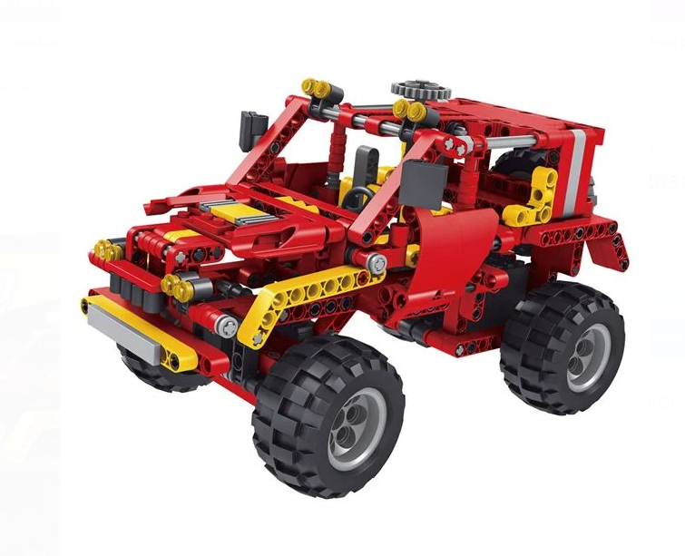 Lego-Vehicul Off-Road Rosu din Caramizi 436 piese