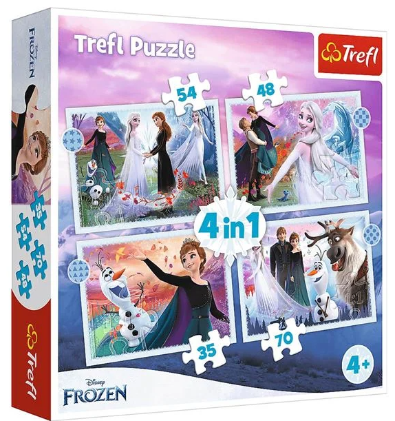 Puzzle 4 in 1 Frozen 2 - Trefl