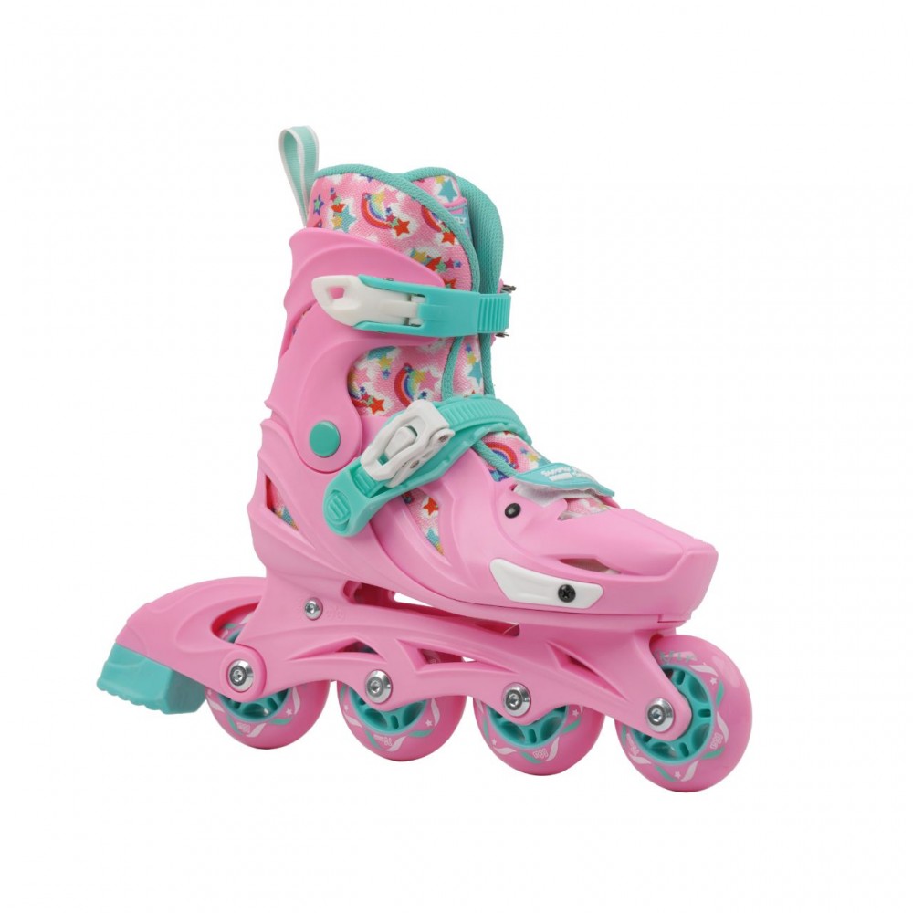Set role reglabile copii 2&1 cu accesorii si gentuta Panda Sunfly Roz