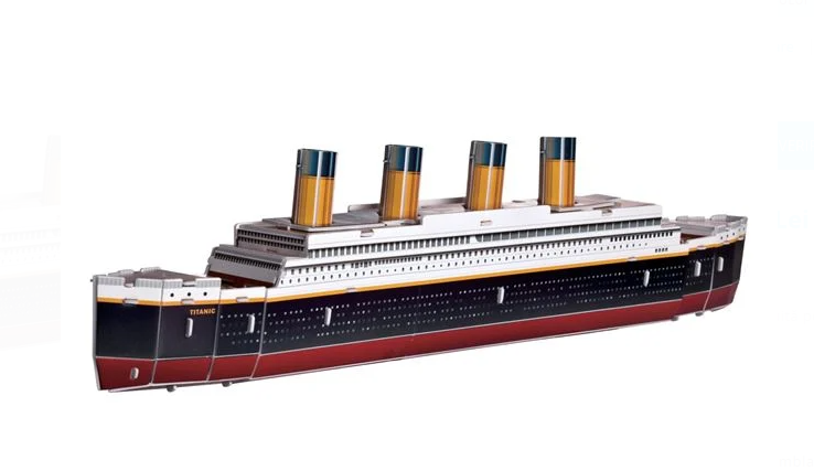 Puzzle - Constructie 3D Titanic (35 piese)