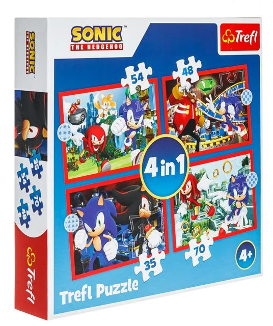 Puzzle Sonic The Hedgehog 4 in 1 - Trefl