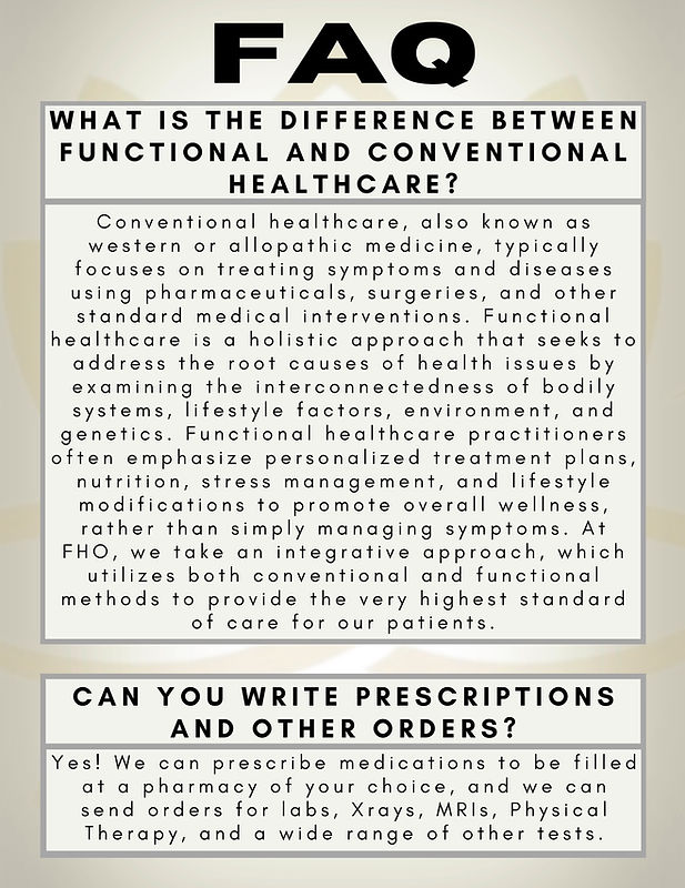 FAQ | Functional Health