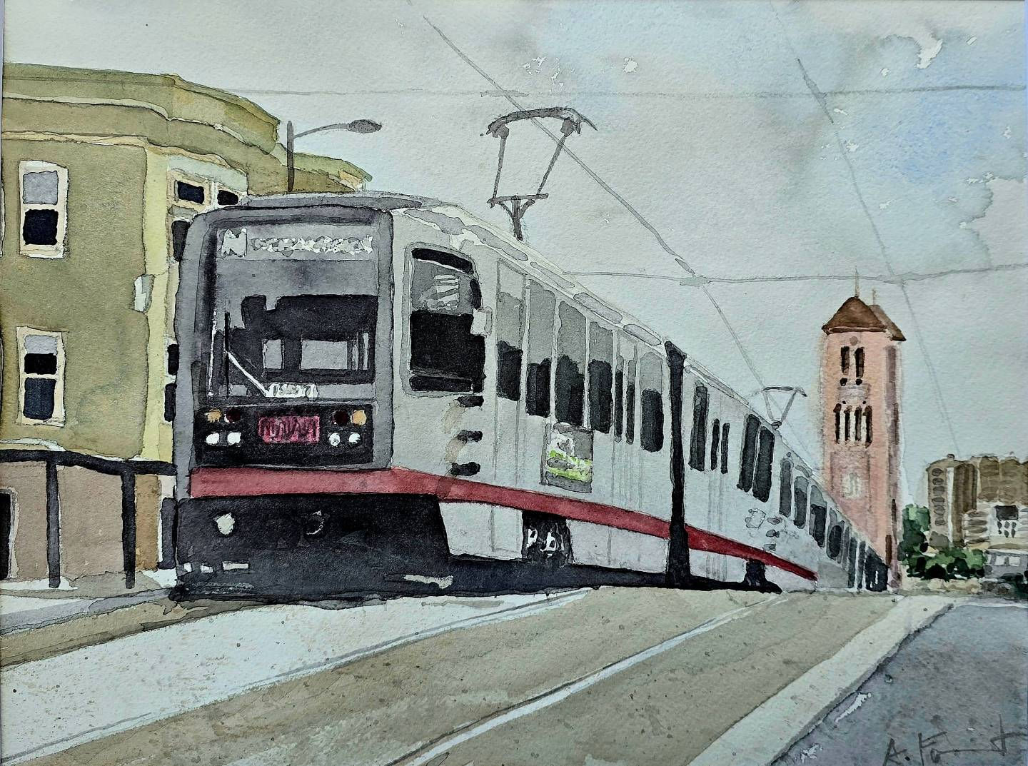 The Westbound 'N' Judah Streetcar