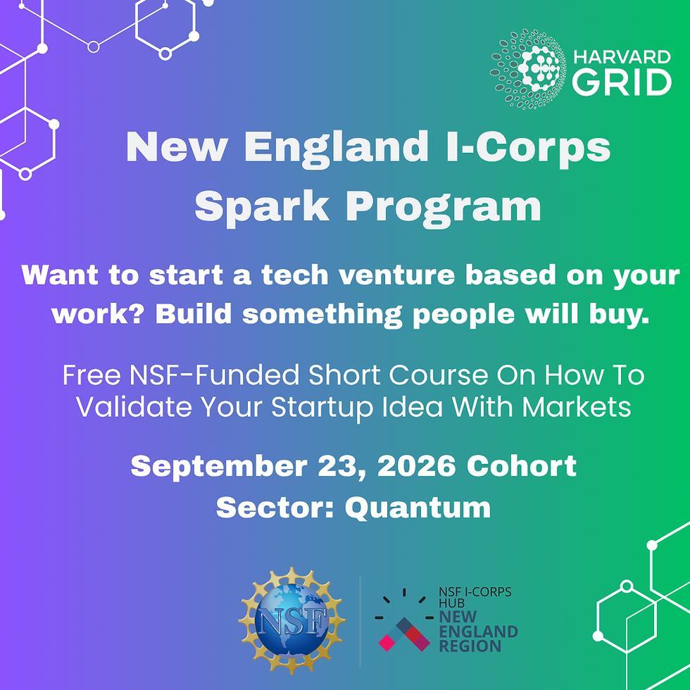New England I-Corps Spark Program (Quantum Sector)