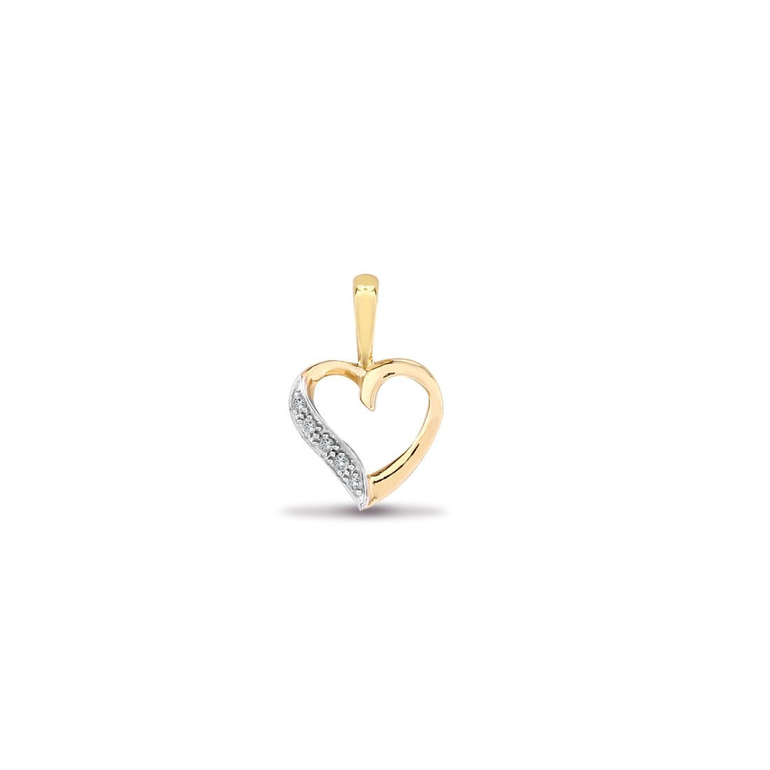 9ct | Small .03ct Heart Necklace | Natural diamonds