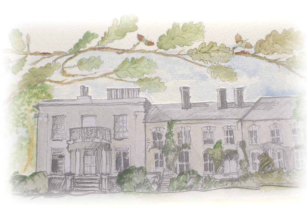 image 7 Arlington Court watercolour