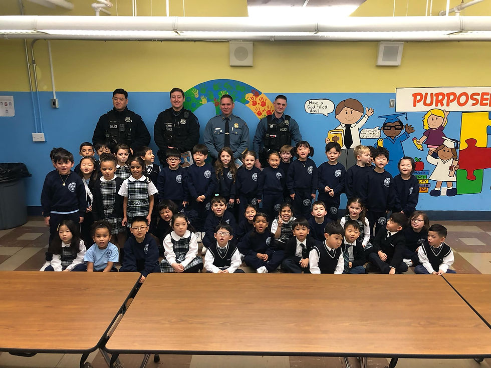 Law Enforcement Day 01/09/24 - Notre Dame School Kindergarten