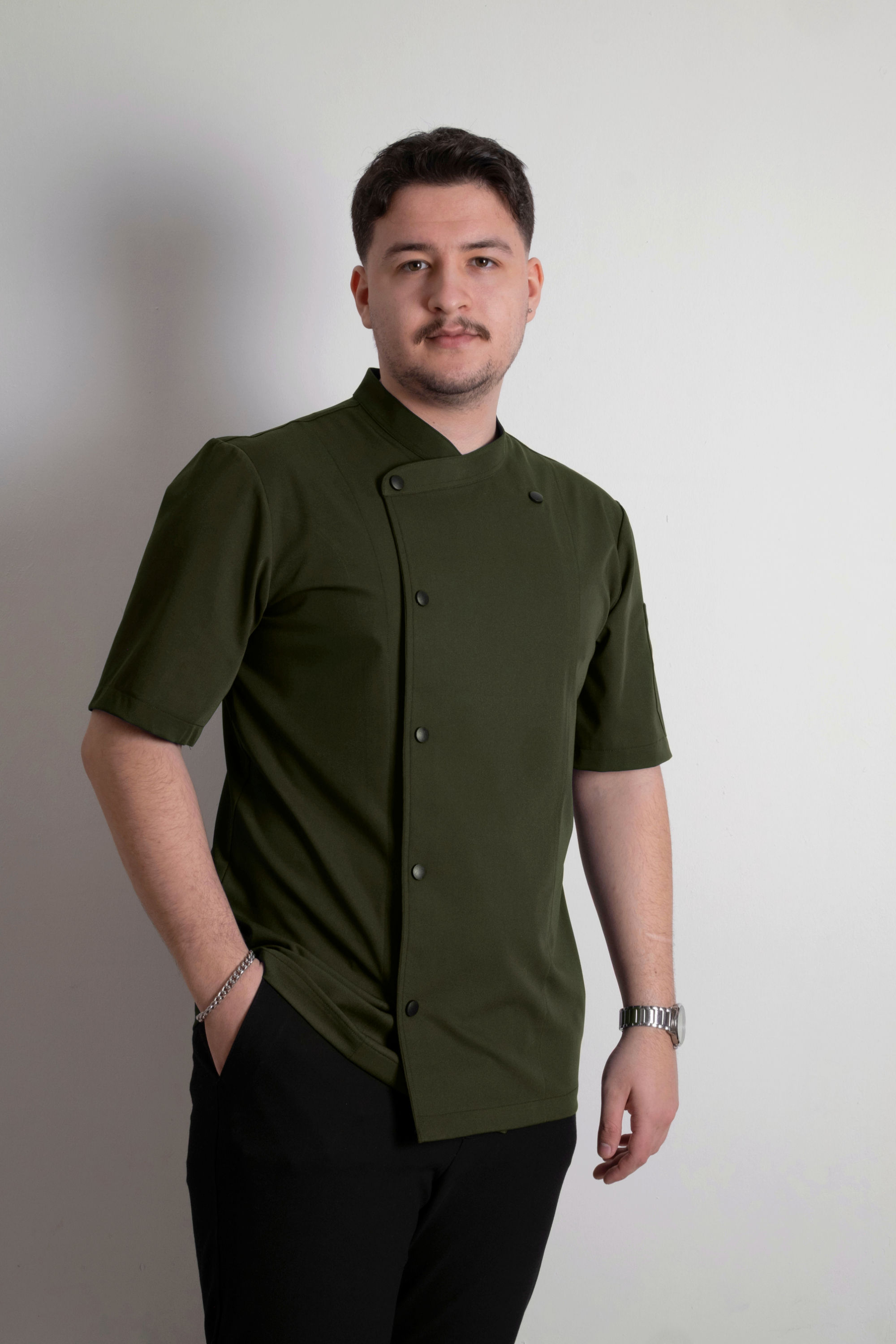 Kayık Yaka İsimli Şef Ceketi Aşçı Ceketi
