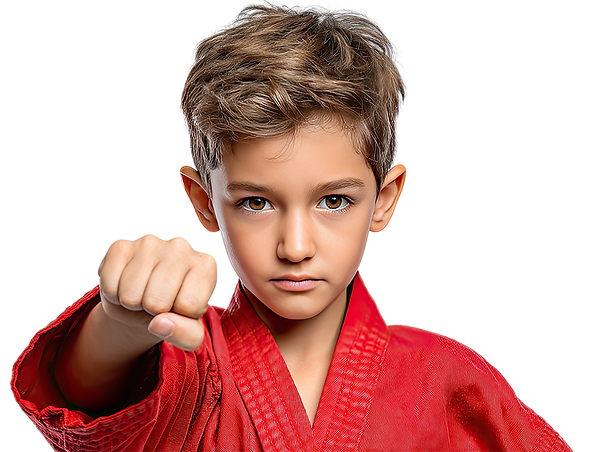 Adrenaline Martial Arts Boy In Red Punch.png