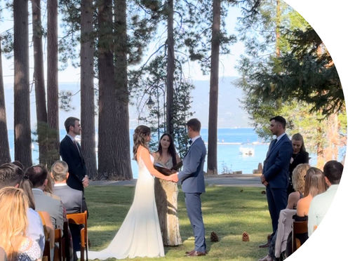 Wedding ceremony at Valhalla in South Lake Tahoe