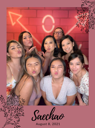 Photo booth image from a wedding