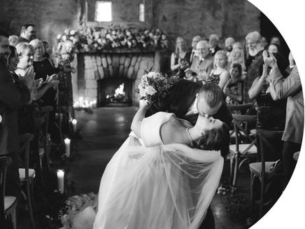 Wedding ceremony at The Miners Foundry in Nevada City, CA. 