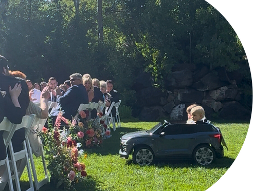 Ring bearers at a Lake Tahoe Wedding