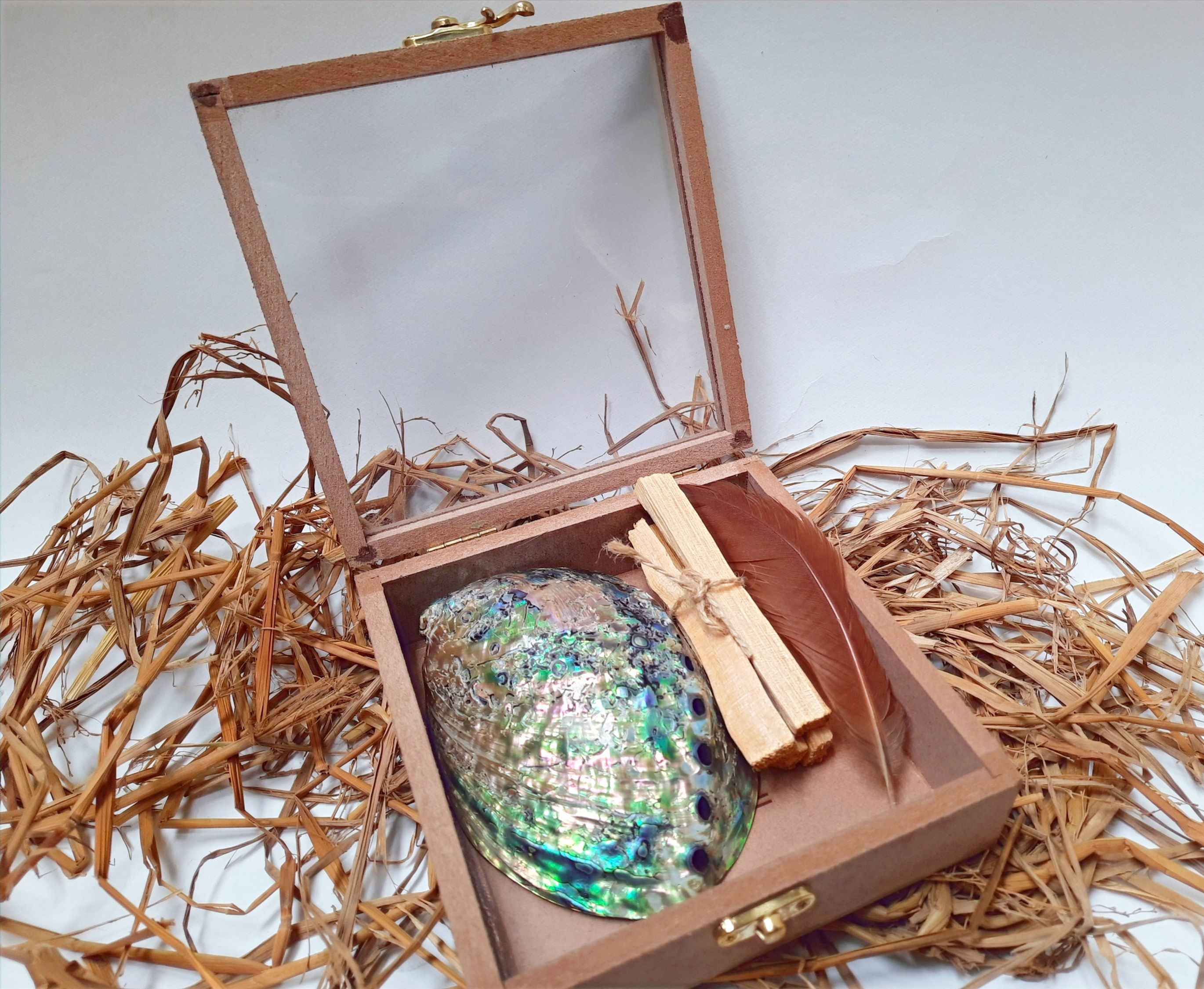 Palo Santo & Abalone Shell Smudge Kit