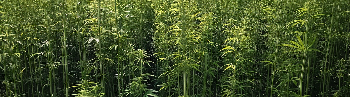 Plantação de cannabis.