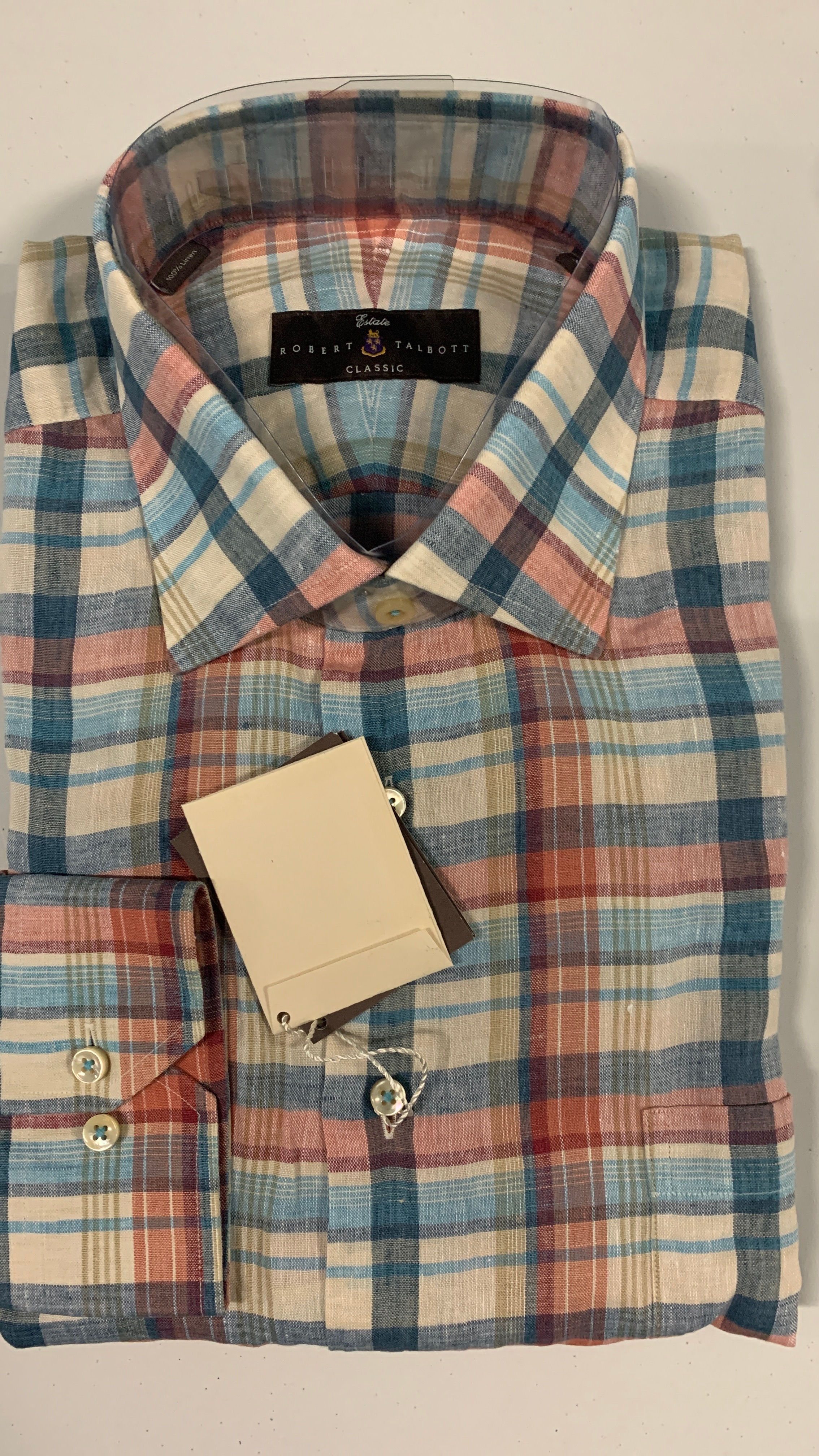 Robert Talbott- Plaid Sport Shirt