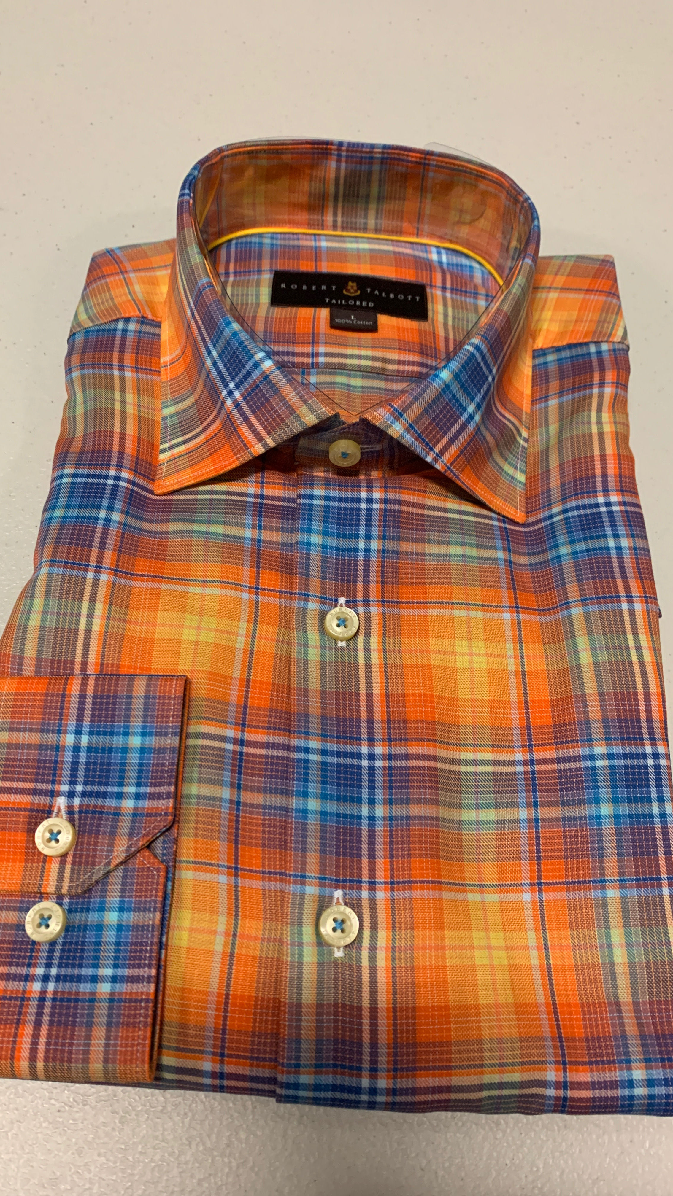 Robert Talbott- Plaid Sport Shirt