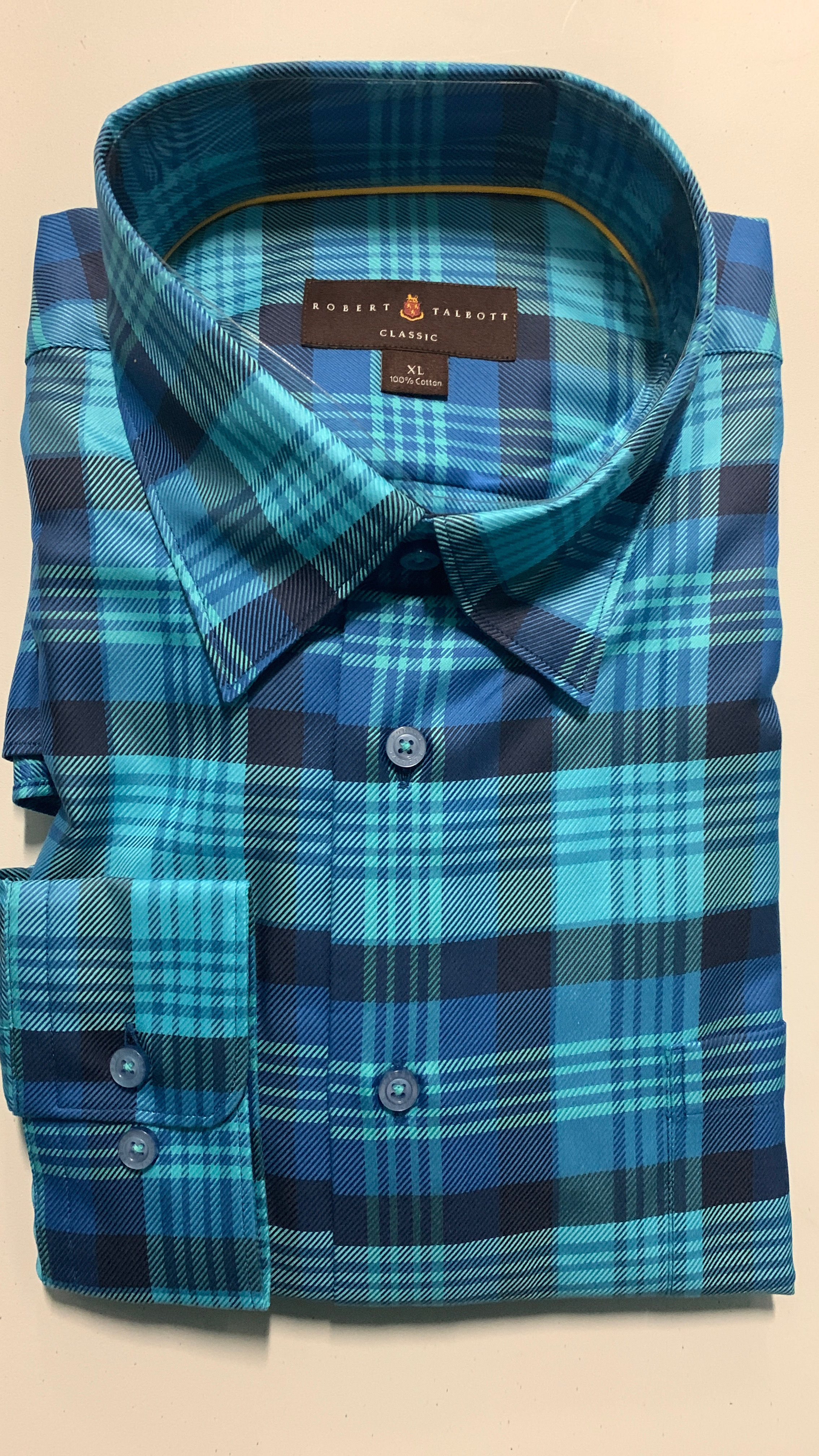 Robert Talbott- Plaid Sport Shirt