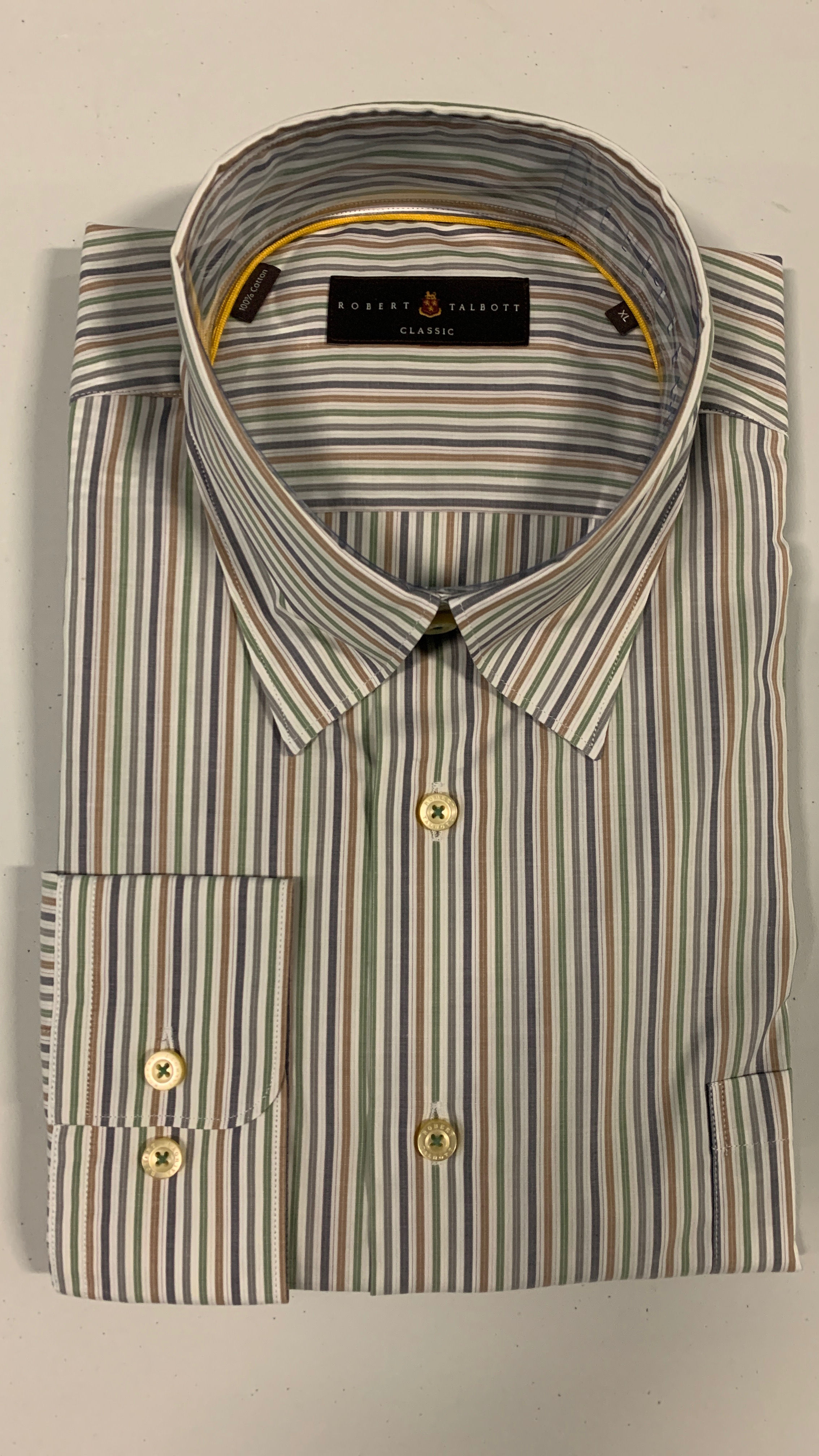 Robert Talbott- Vertical Striped Sport Shirt