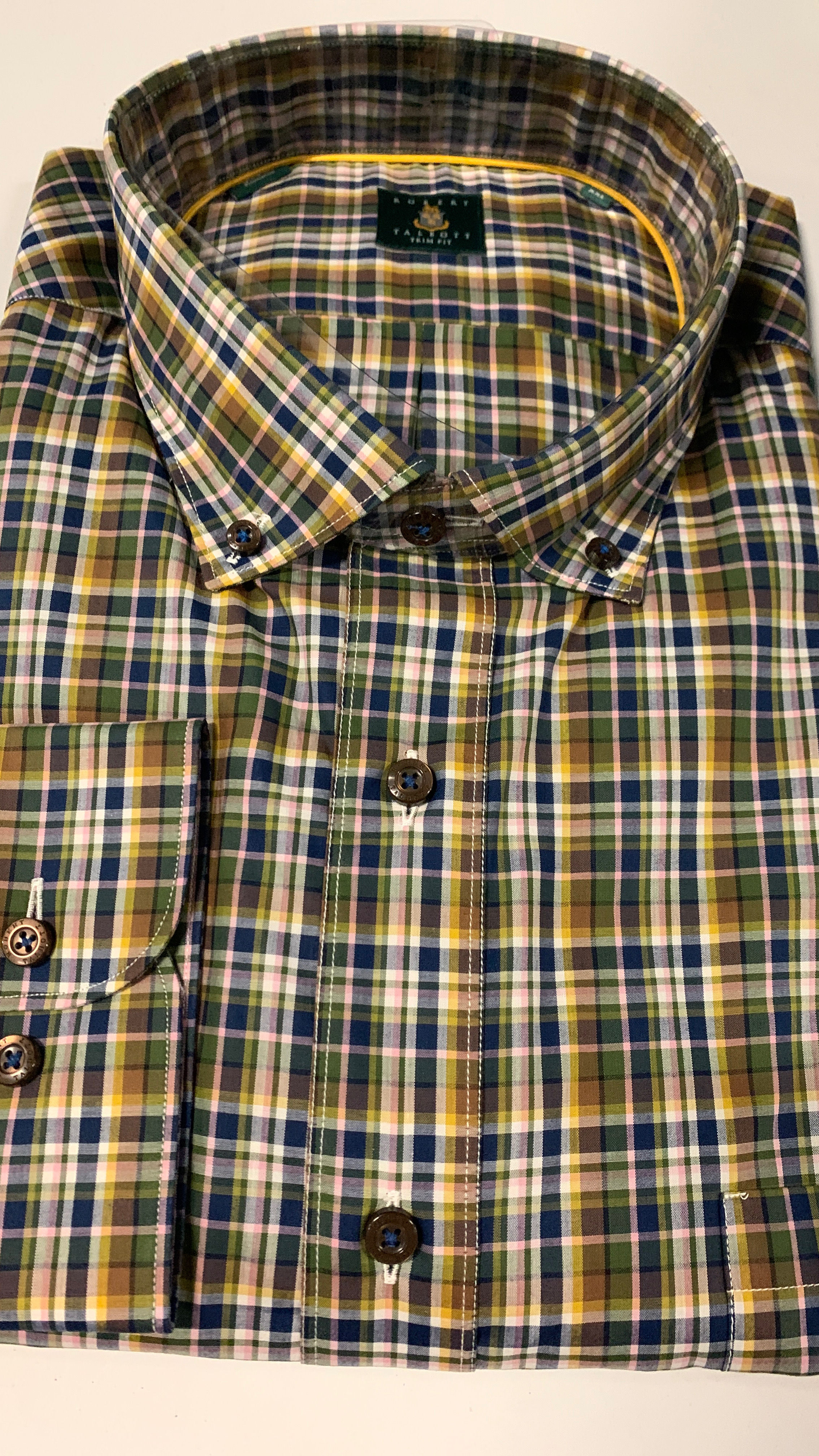 Robert Talbott- Plaid Sport Shirt