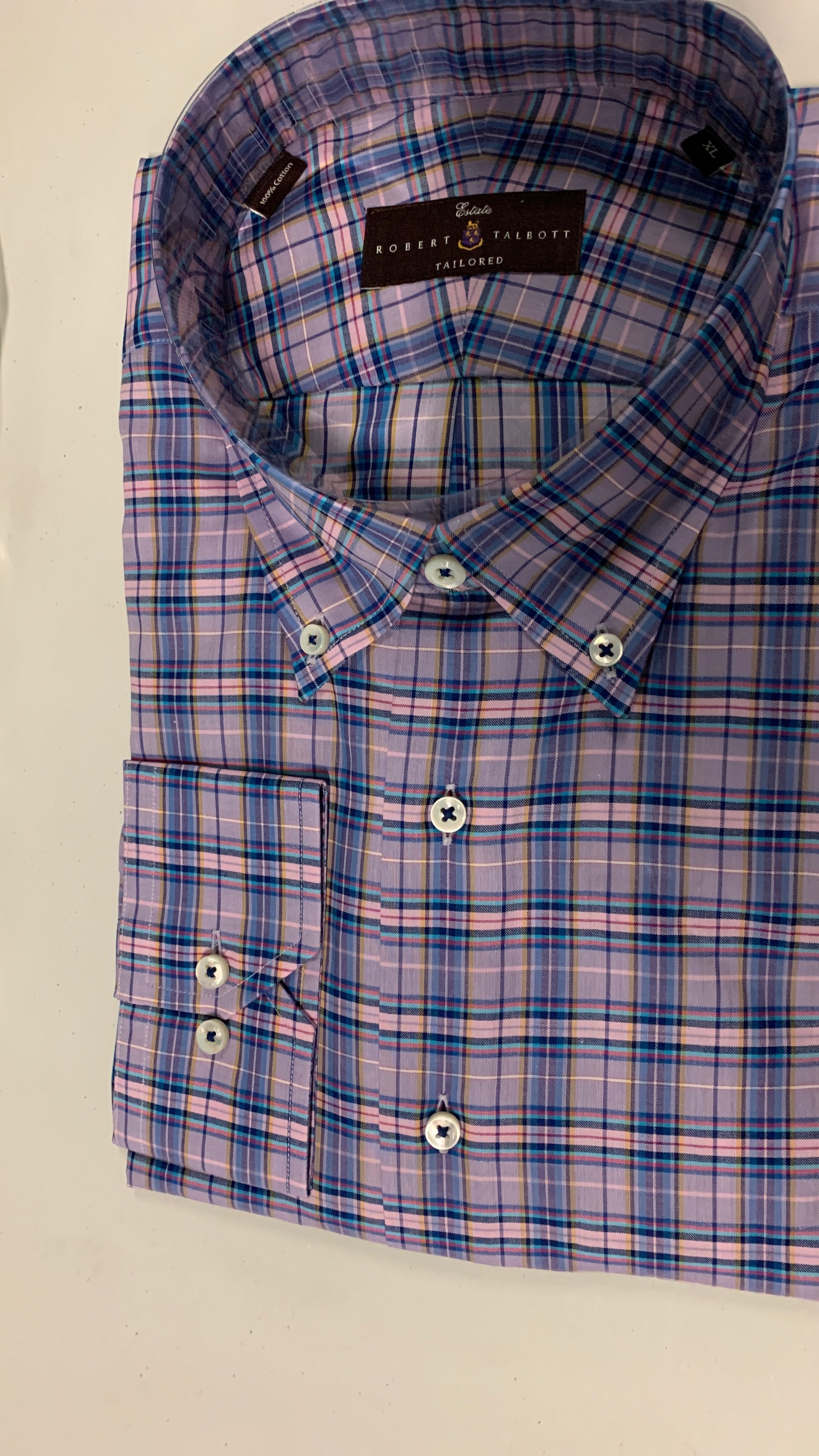 Robert Talbott- Plaid Sport Shirt
