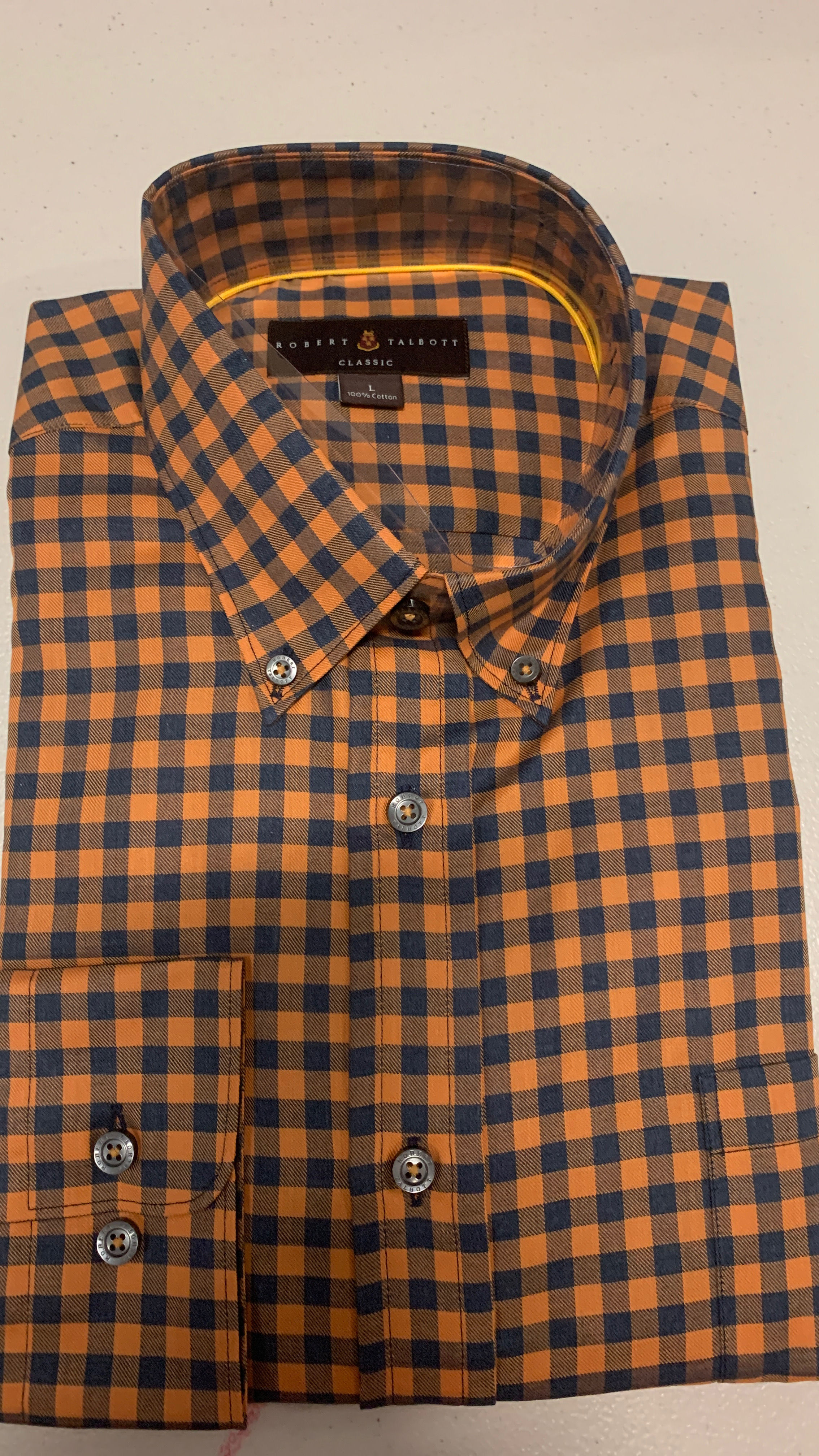 Robert Talbott- Gingham Sport Shirt