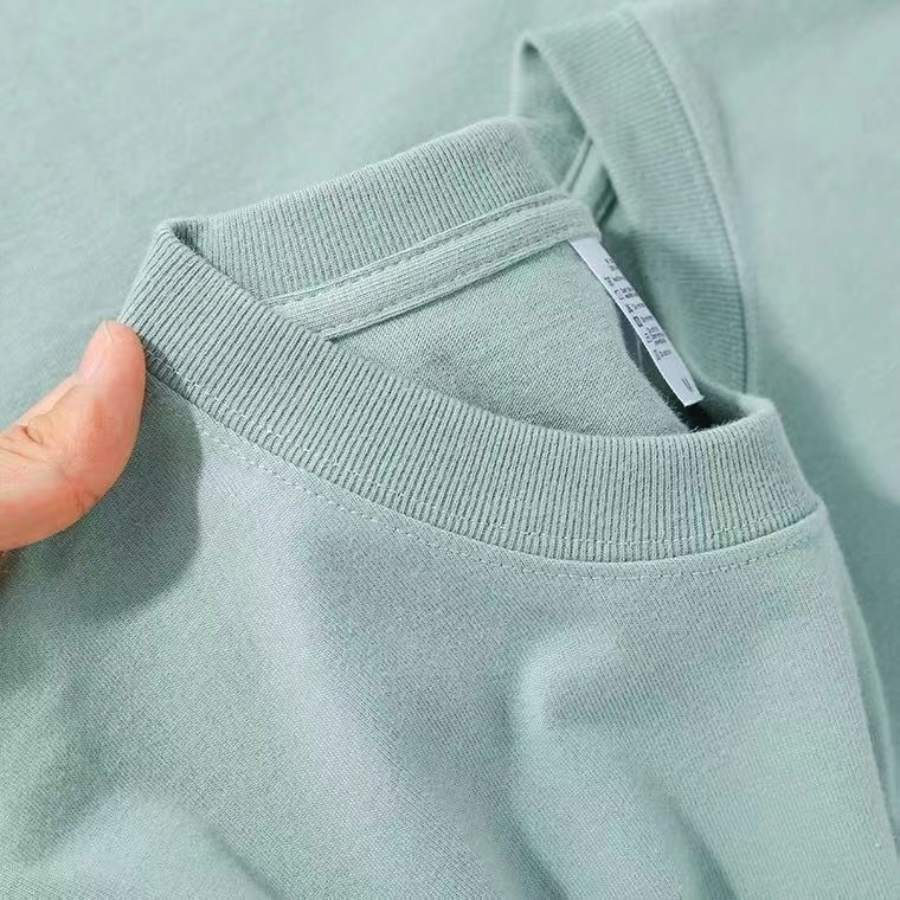 Miniatura: Camiseta Unissex 100% Algodão – Manga Curta Casual Estilo Coreano