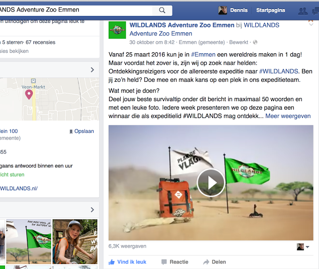 Wildlands facebook post: Wildcampen