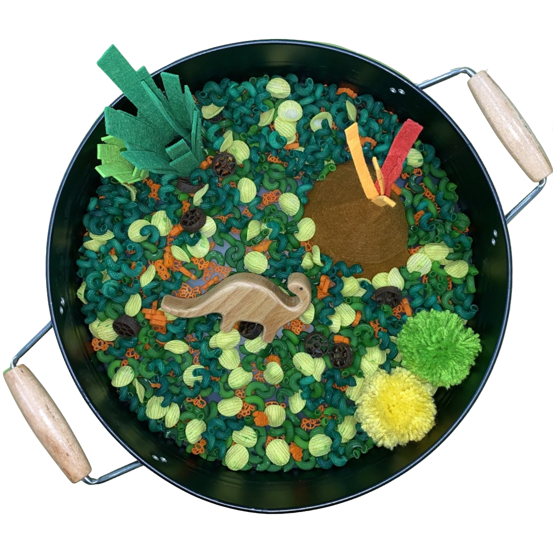 DINO SENSORY BIN