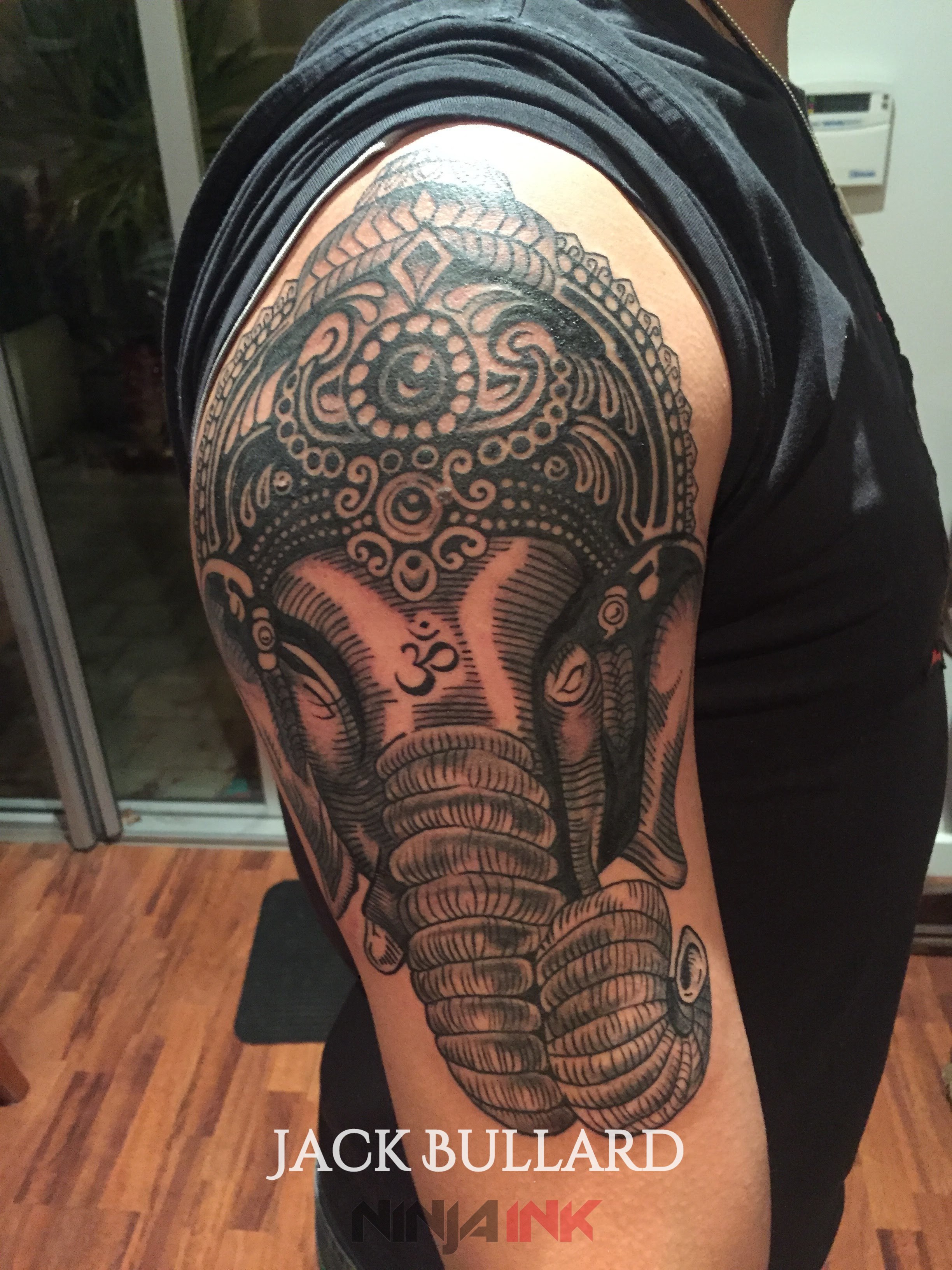 Ganesh Arm sleeve tattoo
