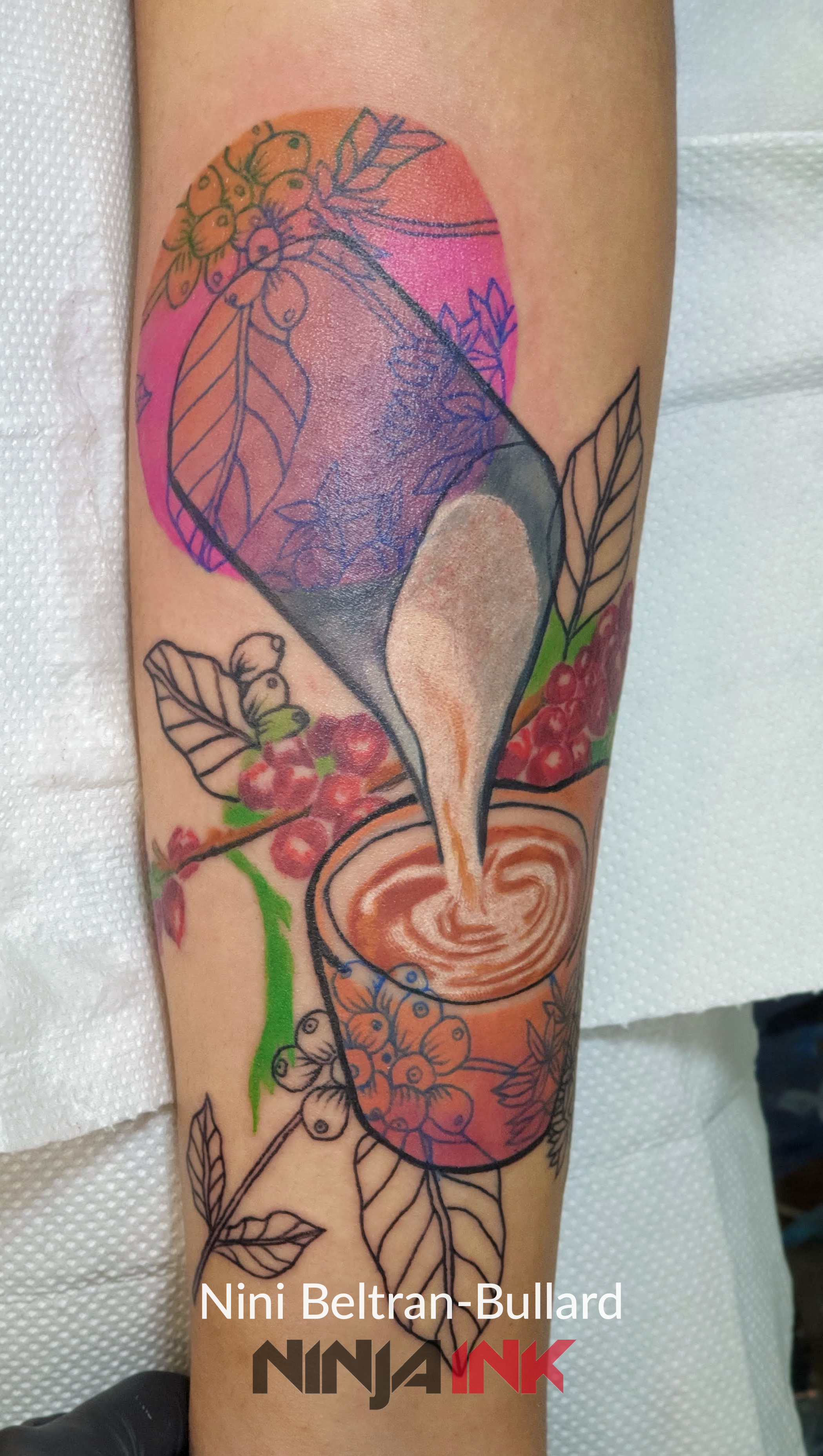 Coffee inspired tattoo