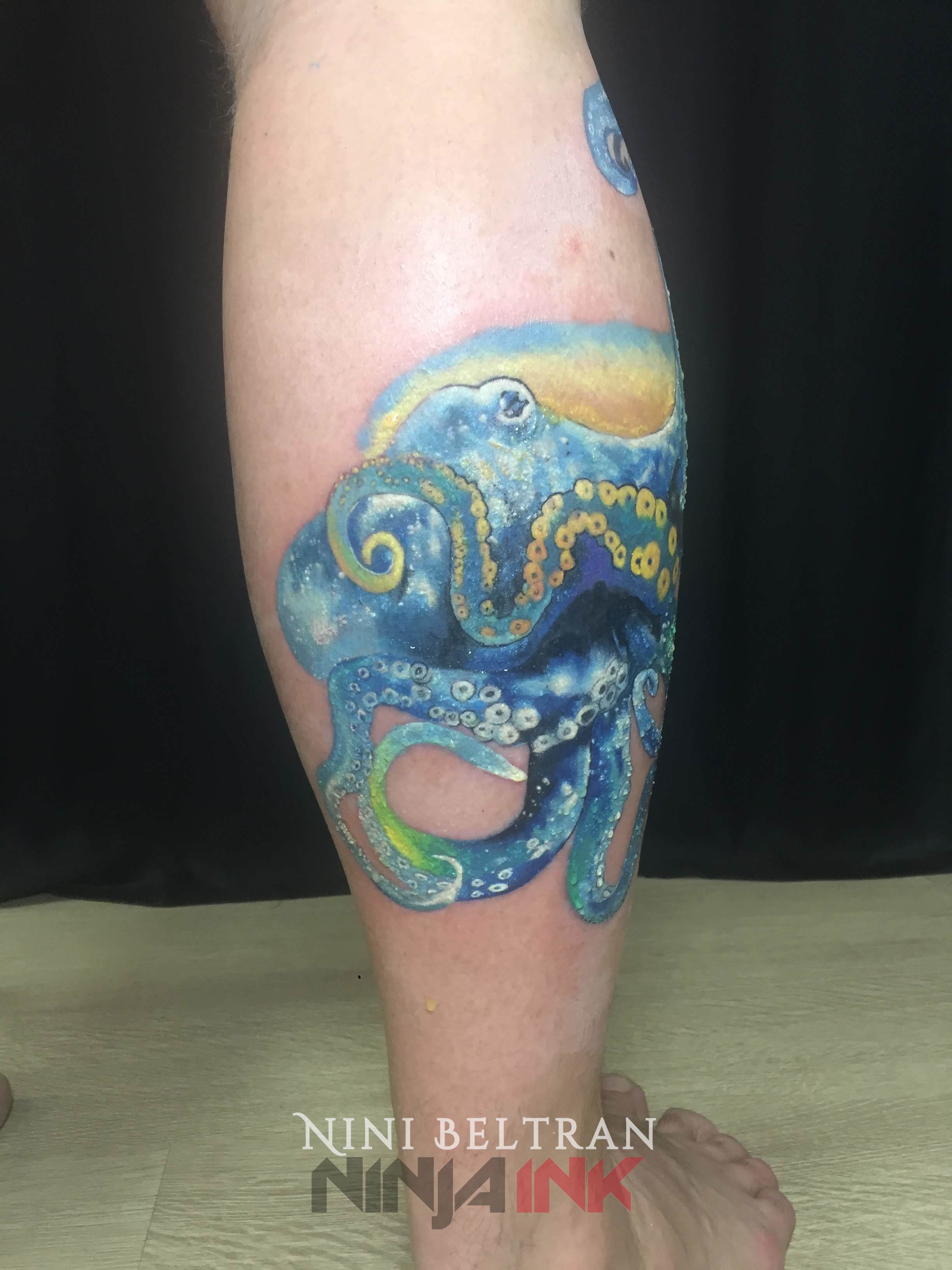 Watercolor Octopus