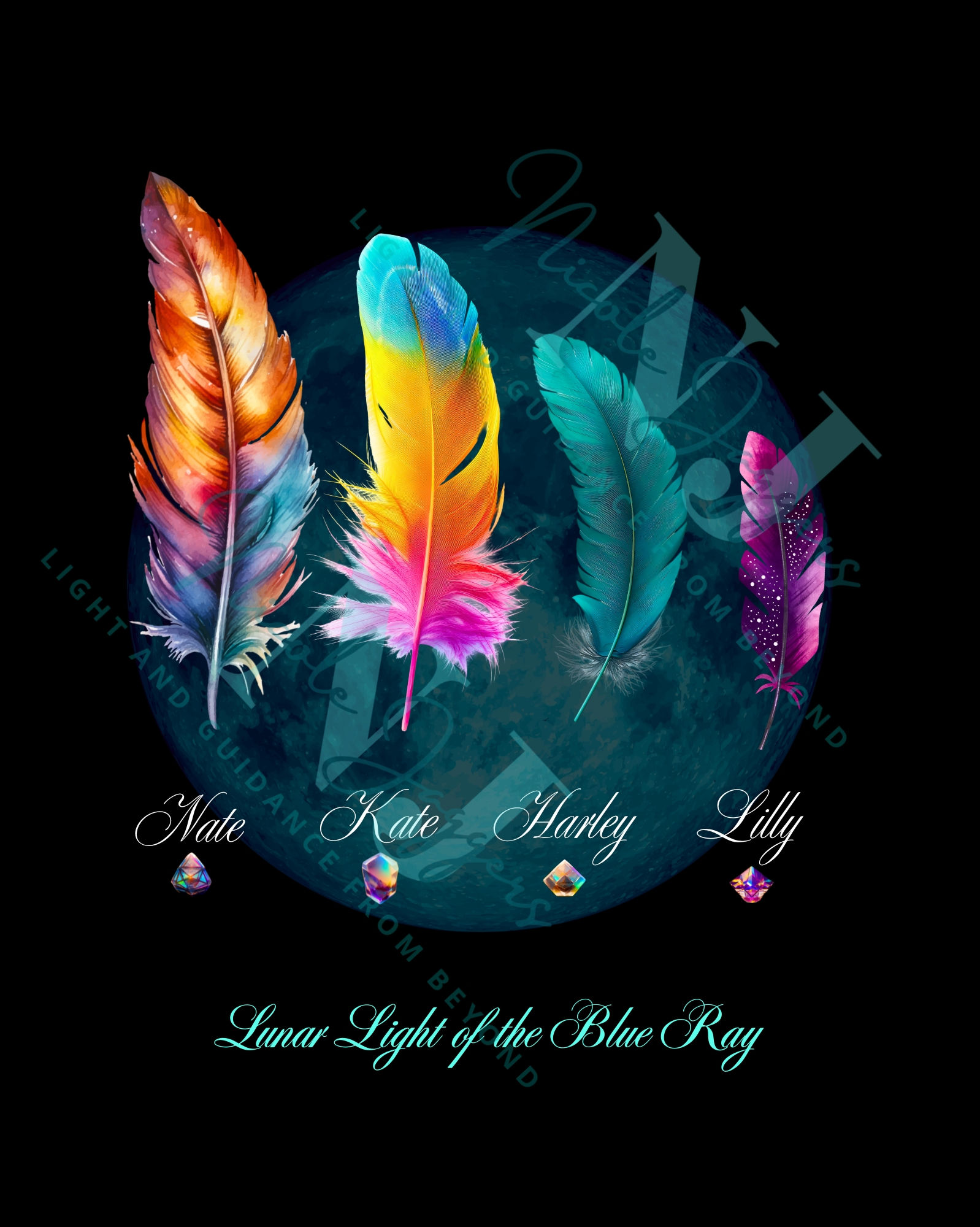 💎Lunar Light Of The Blue Ray 8x10