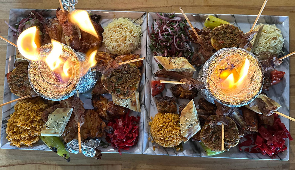 Arranged Food and Objects